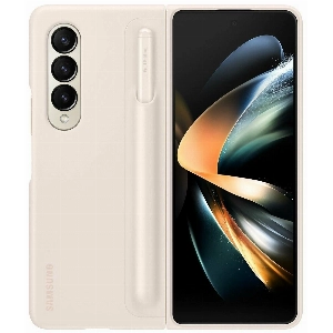 Чехол для Samsung Galaxy Z Fold 4 Standing Cover + S Pen, бежевый