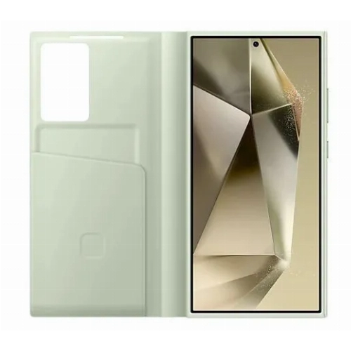 Чехол-книжка Samsung Smart View Wallet Case для Galaxy S24 Ultra, Light Green, светло-зелёный