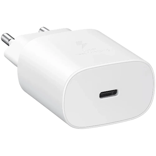 Сетевое зарядное устройство Samsung EP-TA800 + кабель USB Type-C, 25 Вт, белый