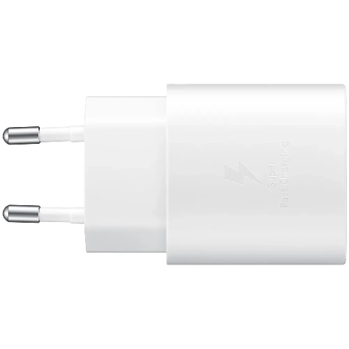 Сетевое зарядное устройство Samsung EP-TA800 + кабель USB Type-C, 25 Вт, белый