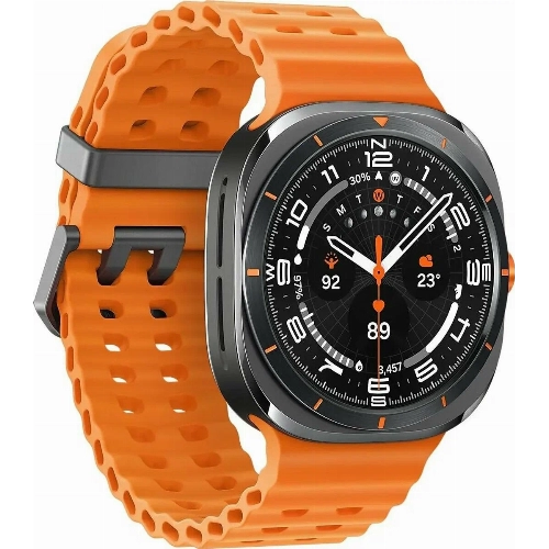 Умные часы Samsung Galaxy Watch Ultra, 47 мм, LTE, Black/Orange, чёрный/оранжевый