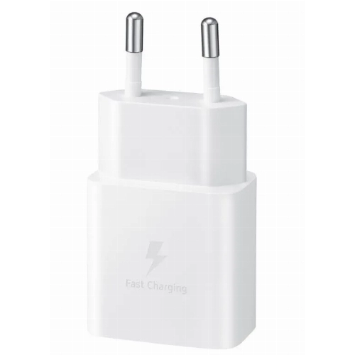 Сетевое зарядное устройство Samsung 15W Power Adapter с кабелем Type-C to Type-C, белый