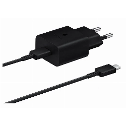 Сетевое зарядное устройство Samsung 15W Power Adapter с кабелем Type-C to Type-C, чёрный