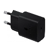 Сетевое зарядное устройство Samsung 15W Power Adapter с кабелем Type-C to Type-C, чёрный