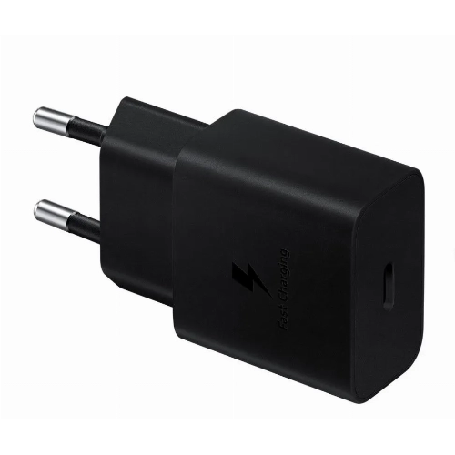 Сетевое зарядное устройство Samsung 15W Power Adapter с кабелем Type-C to Type-C, чёрный