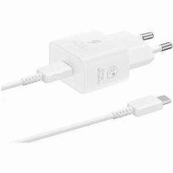 Зарядное устройство Samsung 25w, Type-C, с кабелем, белый