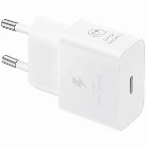 Зарядное устройство Samsung 25w, Type-C, с кабелем, белый