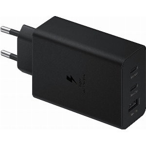 Сетевое зарядное устройство Samsung EP-T6530 USB-A+2xUSB-C, 65 Вт, черный   