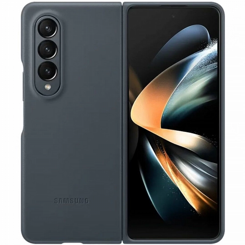 Чехол Samsung Leather Cover для Z Fold 4, серый