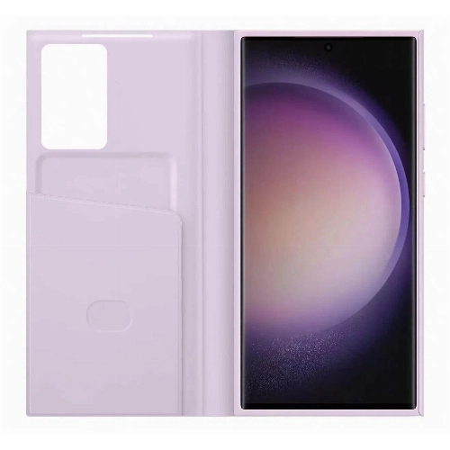 Чехол Samsung Smart View Wallet Case для Galaxy S23 Ultra, лавандовый