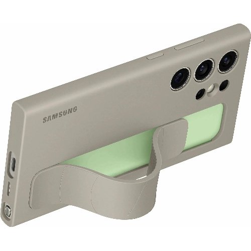 Чехол Samsung Standing Grip Case S24 Ultra, серо-коричневый